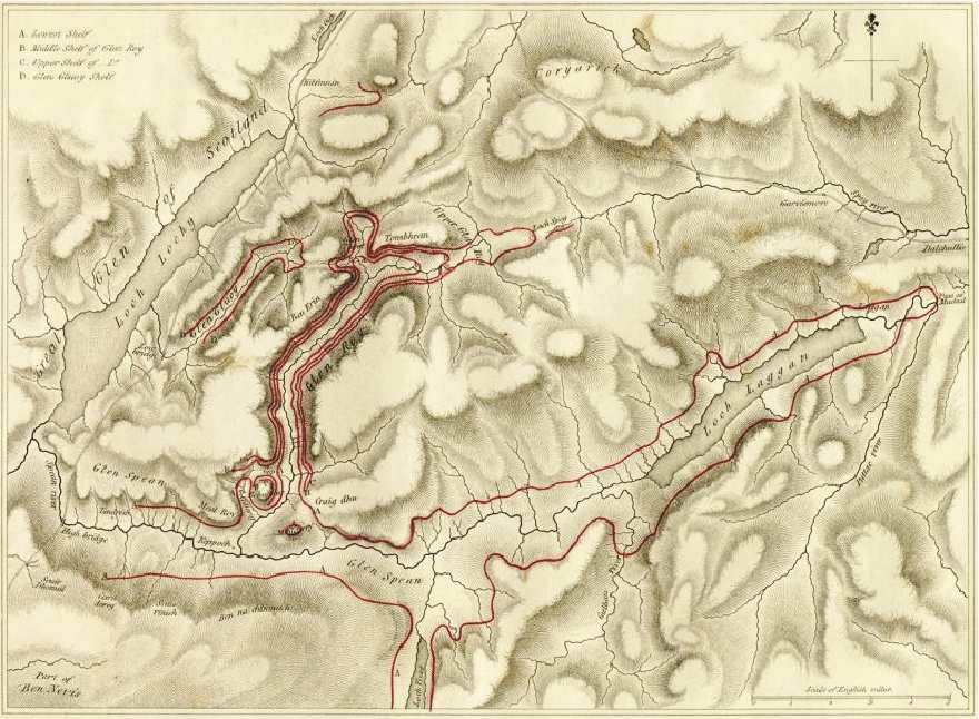 physical maps of germany. Map showing with red lines the