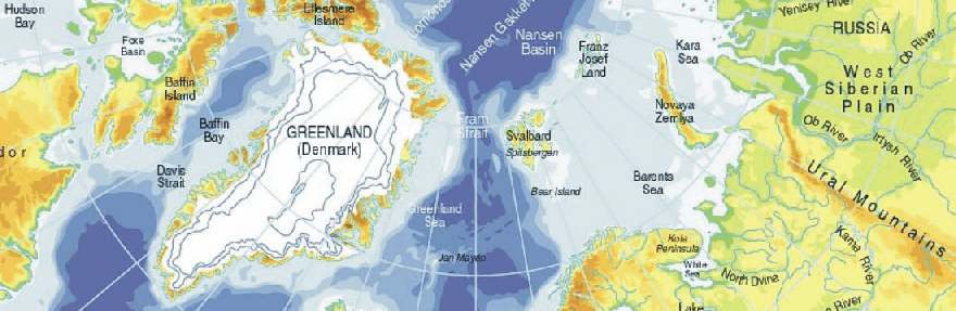 maps of arctic. Map showing part of the Arctic